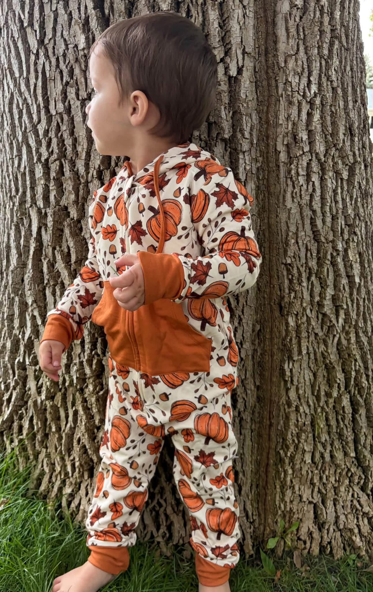 FALL’N for you - Hooded Romper