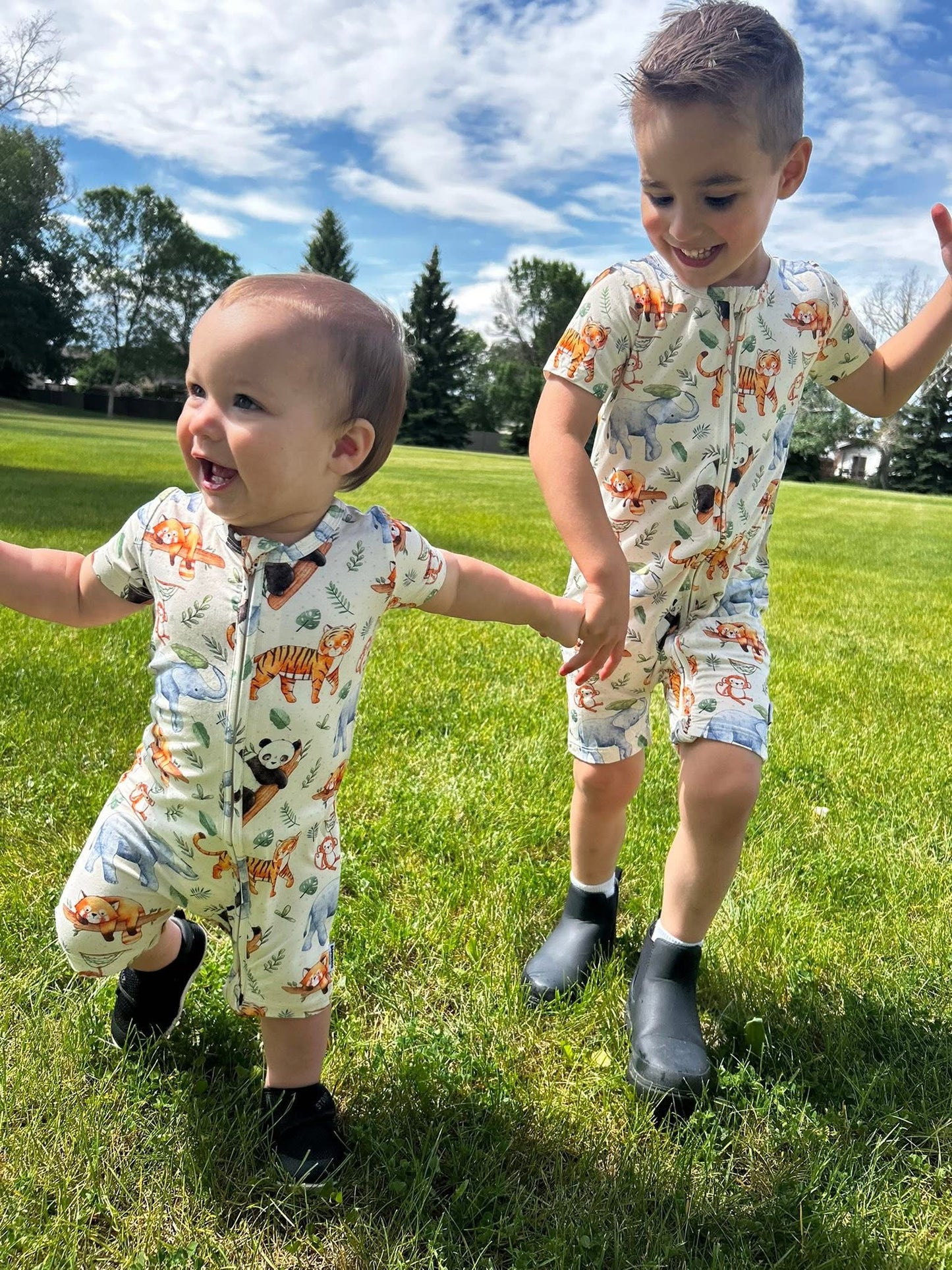 A Day at the Zoo - Shortie Romper