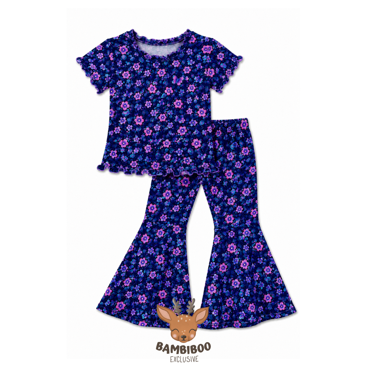 Electric Petals - Flared Pant Set PREORDER