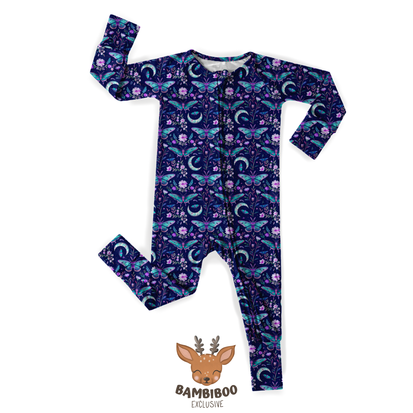 Midnight Flutter - Convertible Footie PREORDER