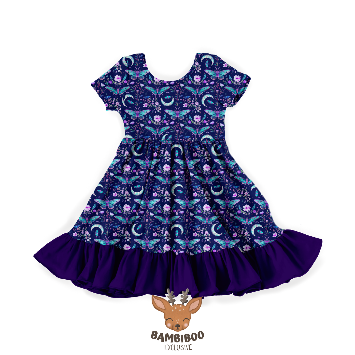 Midnight Flutter - Ruffle Dress PREORDER