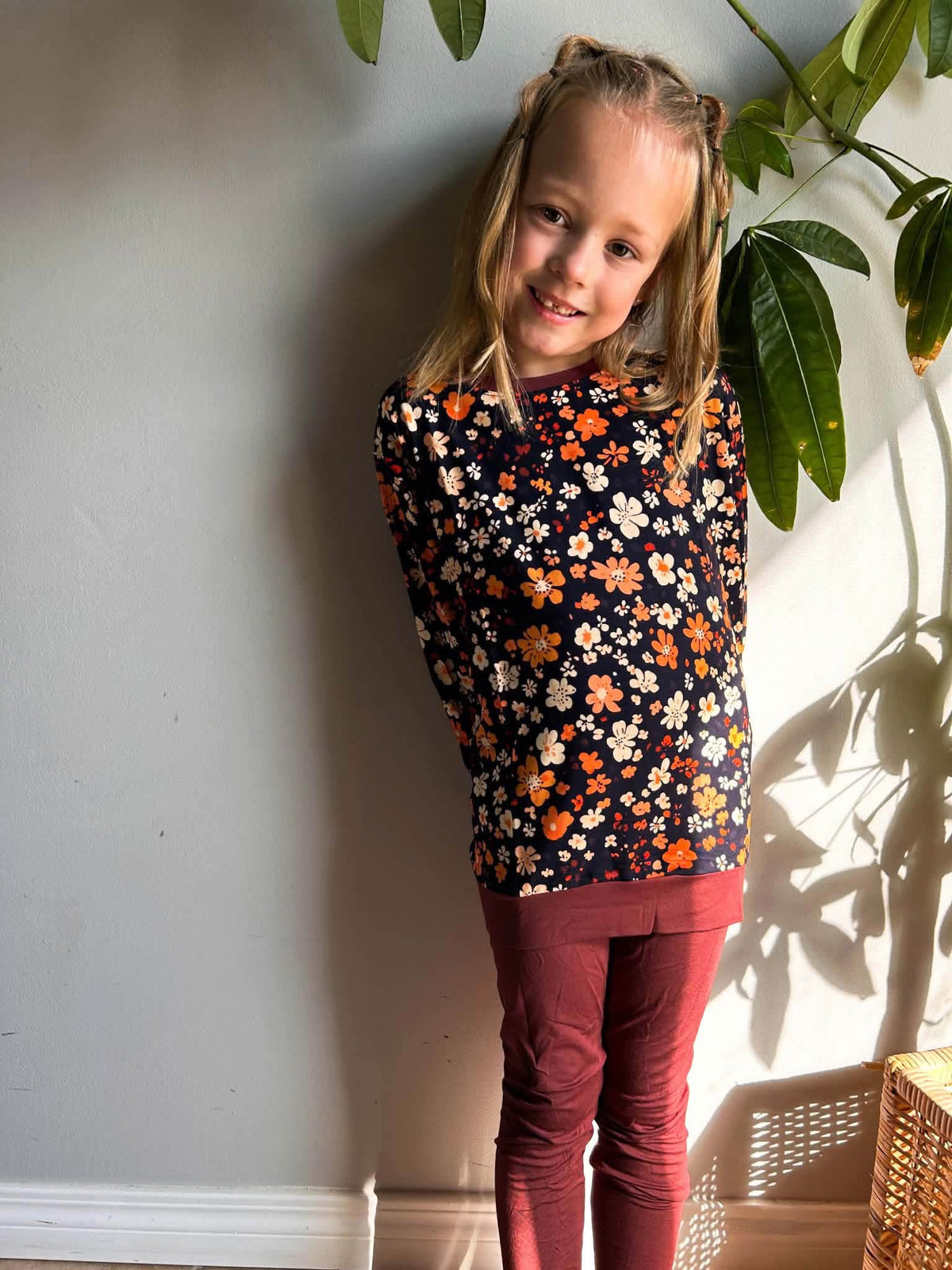 Autumn Bloom - Kids Sweater Shirt & Leggings